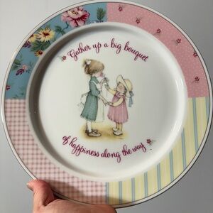 Holly Hobbie Floral Patchwork Decorative Plate